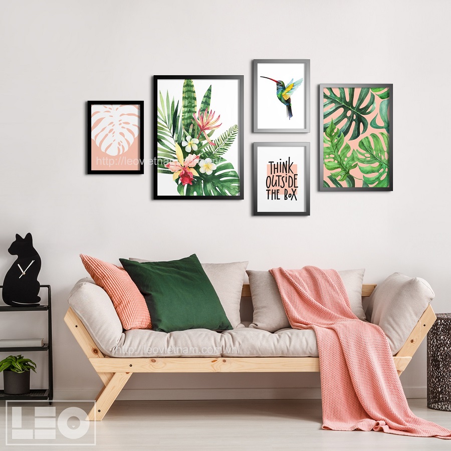 tranh vải canvas hình green plants